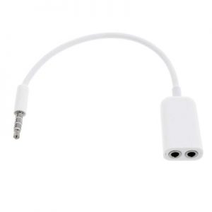 3.5MM Audio Earphones Splitter Adapter 1 to 2 Connector